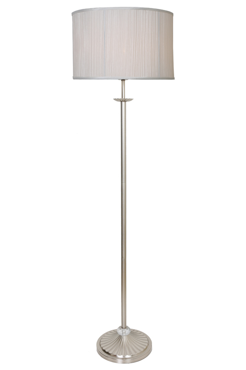 Silver glass floor lamp deals