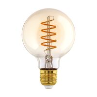 Eglo 4W E27 LED G95 Globe Amber