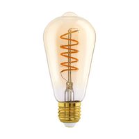 Eglo 4W E27 LED ST64 Globe Amber