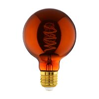 Eglo 4W E27 LED G95 Globe Copper Vapourised