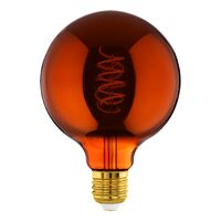 Eglo 4W E27 LED G125 Globe Copper Vapourised