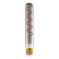 Eglo 4W E27 LED T30 Globe Black Transparent