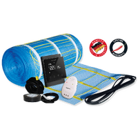 Thermogroup Thermonet 150W/m² 1.0m² Undertile Heating Kit with Black Thermostat