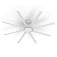 Atom Air Cyclonic 92" 8 Blade DC Ceiling Fan White