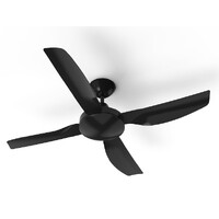 Atom Sanur 52" 40W DC Ceiling Fan Black