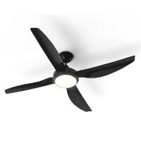 Atom Sanur 52" 40W DC Ceiling Fan with 20W CCT LED Light Black