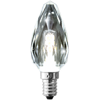 Lusion Crystal GEM 4W Daylight SES E14 Dimmable LED Candle Globe