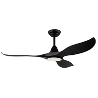 Eglo Noosa 52" DC Fan 18W LED Tri-Col Black