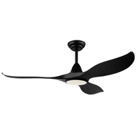 Eglo Noosa 60" DC Fan 18W LED Tri-Col Black