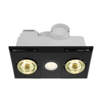 Eglo Heatflow Bathroom Heater 2x275W Black
