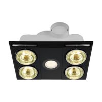 Eglo Heatflow Bathroom Heater 4x275W Black