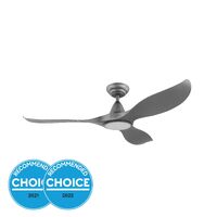 Eglo Noosa 52" DC Fan 18W LED Tri-Col Titanium