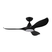 Eglo Noosa 46" DC Fan 18W LED Tri-Col Black