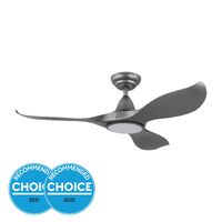 Eglo Noosa 46" DC Fan 18W LED Tri-Col Titanium