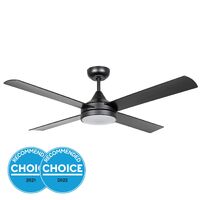 Eglo Stradbroke 48" DC Fan LED Matt Black