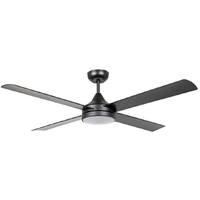 Eglo Stradbroke 52" DC Fan LED Matt Black