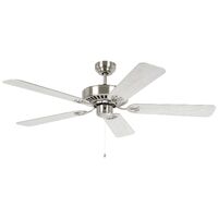 Eglo Waikiki 52" AC Fan Satin Nickel/Oak