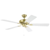 Eglo Waikiki 52" AC Fan Matt Brass/White