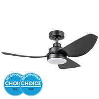 Eglo Torquay 42" DC LED Fan Black