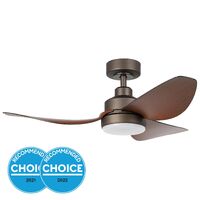 Eglo Torquay 42" DC LED Fan Oil Rubbed Bronze/Koa