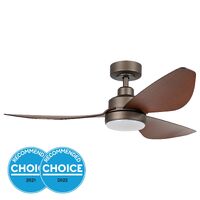 Eglo Torquay 48" DC LED Fan Oil Rubbed Bronze/Koa