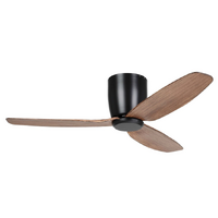 Eglo Seacliff 44" DC Fan Black/Light Walnut