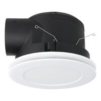 Eglo Samba White Round LED Exhaust Fan
