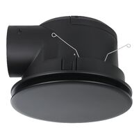 Eglo Samba Black Round Exhaust Fan