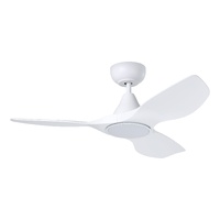 Eglo Surf Ceiling Fan with Light 40" White