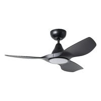 Eglo Surf Ceiling Fan with Light 40" Black
