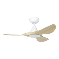 Eglo Surf Ceiling Fan with Light 40" White/Oak Blades