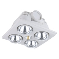Eglo Laredo 4 Heat 3-in-1 Bathroom Heater Exhaust Fan with LED Light White