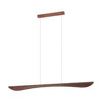 Eglo Natalie 150cm LED Linear Pendant Walnut