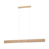 Eglo Mitchell 150cm LED Linear Pendant Ash Wood