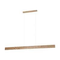 Eglo Mitchell 200cm LED Linear Pendant Ash Wood