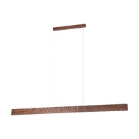 Eglo Mitchell 200cm LED Linear Pendant Walnut