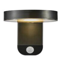 Nordlux Rica Round Solar Wall Light Black