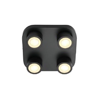 Nordlux Clyde 4-Spot Ceiling Light Black