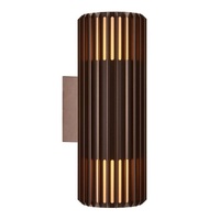 Nordlux Aludra Double Wall Light Brown Metallic