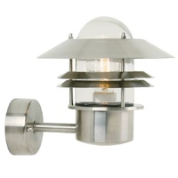 Nordlux Blokhus Up Wall Light Stainless Steel