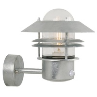 Nordlux Blokhus Up Sensor Wall Light Galvanised