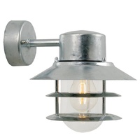 Nordlux Blokhus Down Wall Light Galvanised