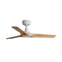Faro Heywood 90cm DC Ceiling Fan White Pine Timber Blades Remote Control