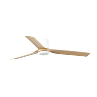 Faro Punt Tub 130cm DC Ceiling Fan White Maple ABS Blades Remote Control