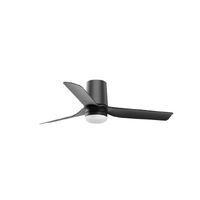 Faro Mini Punt Tub 90cm Black DC Ceiling Fan with LED Light ABS Blade