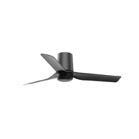 Faro Mini Punt Tub 90cm DC Ceiling Fan Black ABS Blades Remote Control