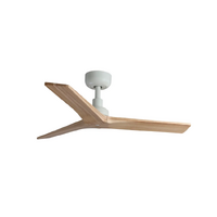 Faro Klim 92.5cm DC Ceiling Fan White Pine Timber Blades Remote Control