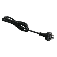SAL 3S9000/2 Black 3 Pin Flex and Plug 2000mm