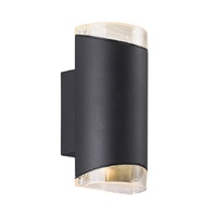 Nordlux Arn Double Wall Light Black