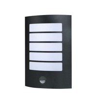 Vencha Stark LED Wall Light Black with Sensor 6000K